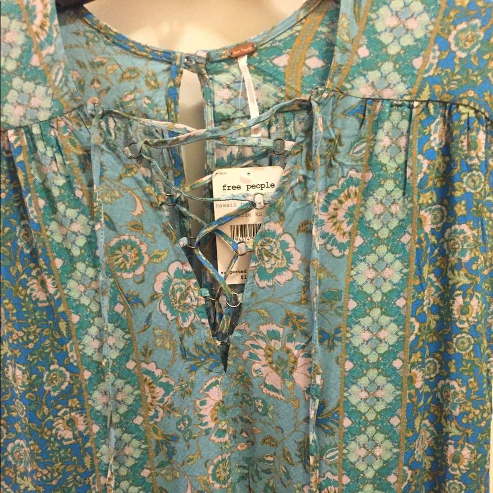 Free People Hanalei Bay Lace-up Midi Dress - Picture 12 of 12